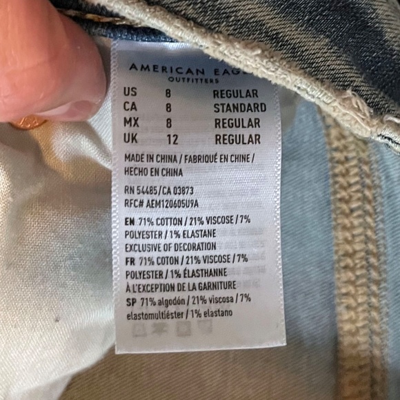 Acid Wash Ripped ne(x)t level stretch Jeans - Like New (Size 8) - Picture 6 of 6